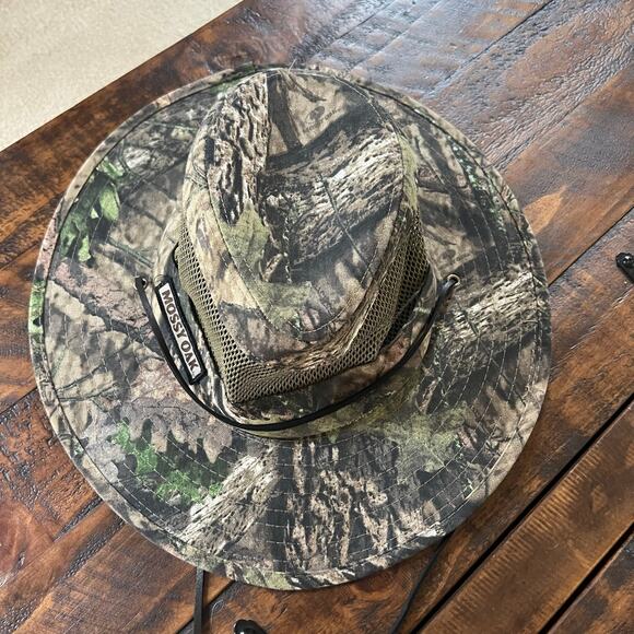 Mossy Oak Brand Camo Bucket Hat Outdoor Fishing Hiking Wide Brim  EUC - Picture 1 of 5